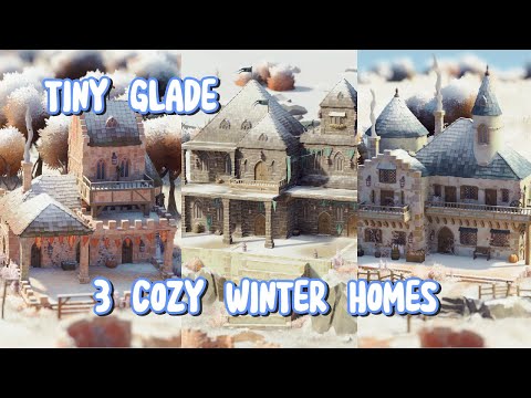 Tiny Glade: 3 Cozy Homes in a Winter Haven ❄️ l Relaxing Longplay
