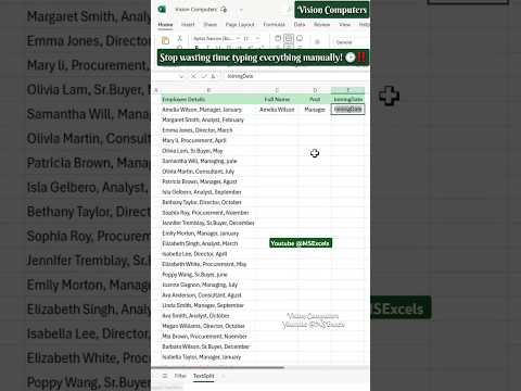 Textspit formula in Excel || Excel new functions and formula to save time ⏲️ #Excel #exceltips