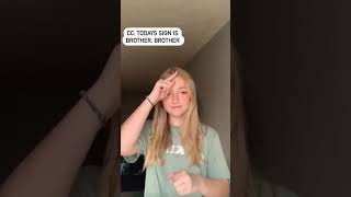 Brother in American Sign Language #educational #americansignlanguage #asl #learninglanguages