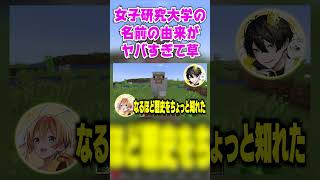 【暴露】女子研究大学の名前の由来がヤバすぎたｗｗｗｗｗｗｗ【マイクラ】 #かにちゃん#女子研究大学#ニキ
