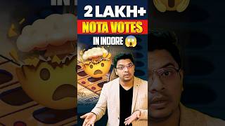 2 Lakh Plus Nota Votes in Indore 😱 #shorts #election #ssclab #indore #ytshorts