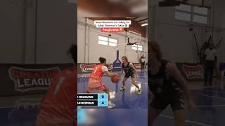 Noah Neumann wasn’t falling for Julian Newman moves 🏀🍿