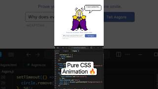 Undertale Asgore Smile CAPTCHA CSS Animation