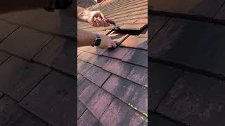 Broken tile repair. DIY. #diy #roofer #roofing #roofrepair #roof #repairs #diyrepair #diyprojects