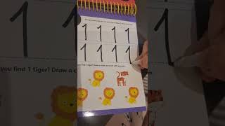 Number 1 and number 2. Learning numbers, writing numbers. Toddler fun video, educational.