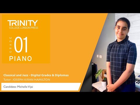 TRINITY DIGITAL EXAM 2021 - 2023 | PIANO GRADE 1 | DISTINCTION | Michelle Vijai