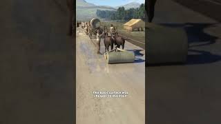 How were roman roads built ? #history #romanempire