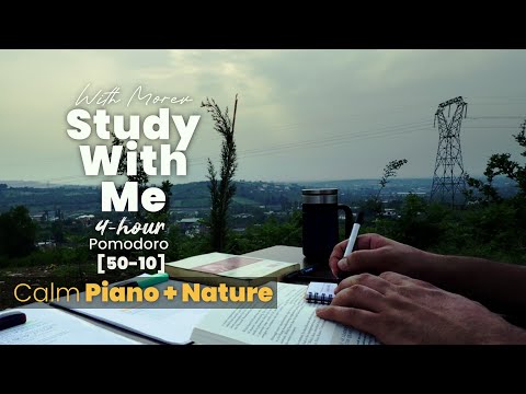 Let’s Stay Focused – 4 Hour Pomodoro50/10 Timer | Calm Piano & Ambience version