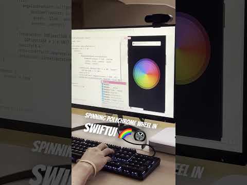 Spinning Polychrome Wheel in SwiftUI #shorts #swiftui #iosdevelopment #ios