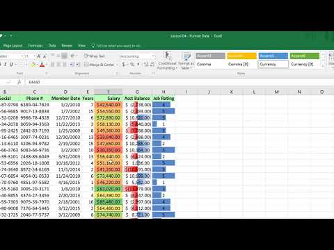 Lesson 4   Topic 6   Using Conditional Formatting