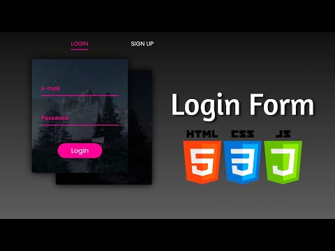 Animated Login Form using HTML, CSS & JS ✅