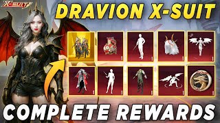 🔴 DRAVION X-SUIT COMPLETE REWARDS 🤩| CONFIRM RELEASE DATE ✅| BEST X-SUIT 10 UC TRICK 🚀| NEW X-SUIT 🔥