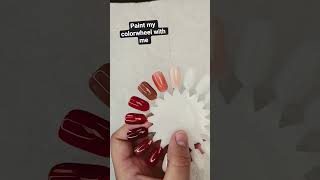 shellac color wheel #nails #nailgelart #nailinspo #shellac #cndshellac