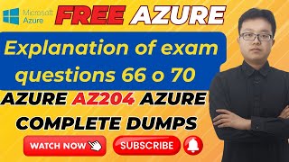 Episode 14 | Free Dumps of Azure | Explanation of Exam Questions | Azure AZ204 Complete