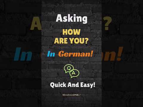 Ask How are you ? in German 🇩🇪                   #germanquiz  #germanlanguage #learngerman