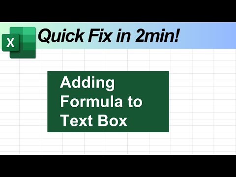 Quick Fix: How to Put a Formula Inside a Text Box!