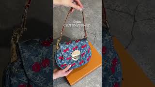 LOUIS VUITTON X Takashi Murakami LV 2025SS Cherry MonogramCanbas Handbag/ Denim Bag Speedy keepall
