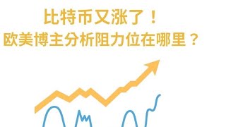 比特币又涨了。欧美大博主分析阻力位在哪。