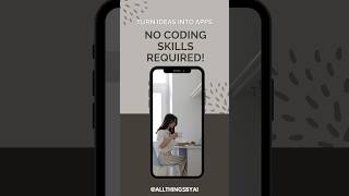How to build Mobile App without Coding? #shorts #youtubeshorts #buildAppwithoutcode #Ai