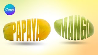 How to create text design in canva - Typography Design Tutorial