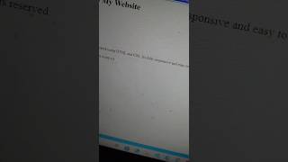 Simple Web Page Design in HTML & CSS | Beginner Tutorial #Shorts
