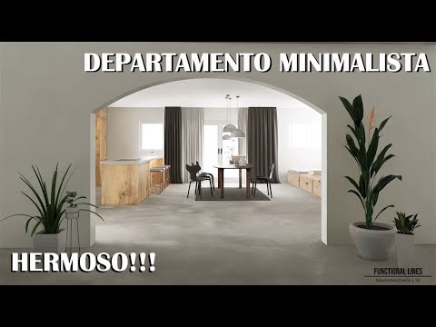 DEPARTAMENTO MINIMALISTA HERMOSO