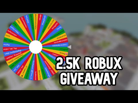 Choosing 2.5K Robux Giveaway Winner