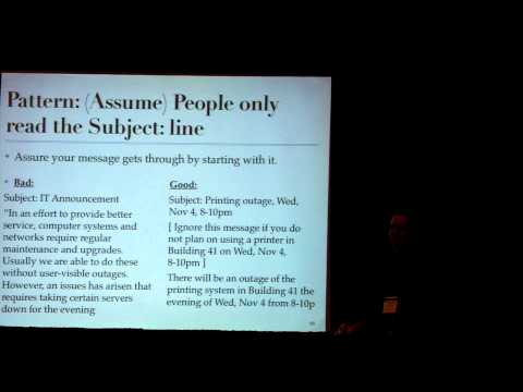 Tutorial: Design Patterns for Sysadmins, Part 4 (LISA 2009)