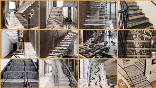 Latest Top 50 Marble Staircase Designs 2025 | Modern Staircase Designs | #staircase #interiordesign