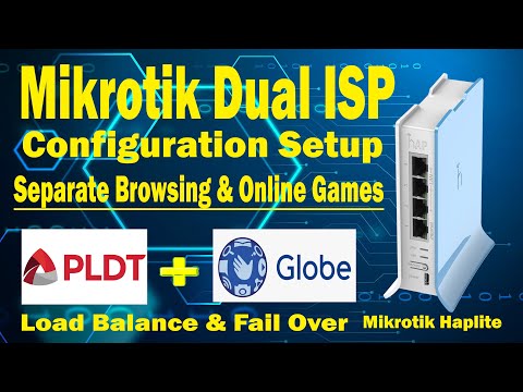 Mikrotik Dual ISP Configuration Separate Browsing and Online Games Easy Setup Tagalog