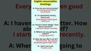 English conversation practice | Greetings #englishconversation#englishconversation#dailyconversation