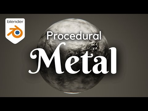 Blender Tutorial - Procedural Metal Material In Under 2 Mins! (Easy Blender Tutorial)