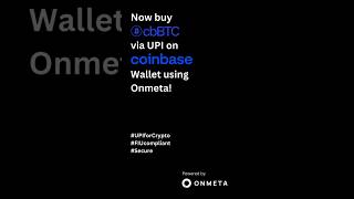 Now Buy cbBTC Seamlessly via UPI on Coinbase wallet  #cbbtc #buycrypto #buybtc #upi