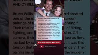 RESTLESS DETECTIVES: BRUCE WILLIS AND CYBILL SHEPHERD.