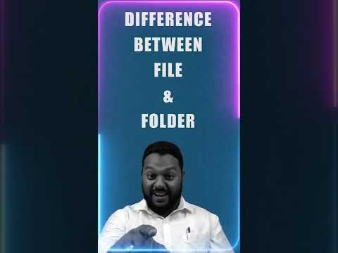 What is the difference between File and Folder | Learn Every Day (LED 8) |File vs folder | MHC