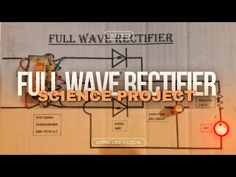 MAKE FULL WAVE RECTIFIER IN 1 MINUTE | SCIENCE PROJECT | ITS INDIAN EXPERIMENT #fullwaverectifier