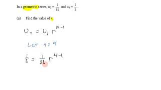 IB SL Math Topic 1 1 4 3 Common Ratio