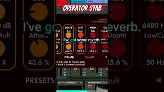 How to make a Techno Bass Stab in Operator #musicproduction #abletontips