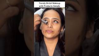 Bridal makeup tutorial with products details #shorts #makeup #makeuptutorial #glam #makeover #bride