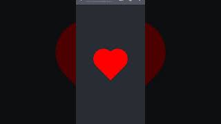 Heart ❤️ using HTML and CSS #coding #shorts