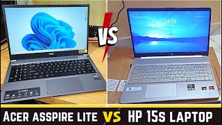 Acer Aspire Lite Ryzen 5 vs HP 15s Ryzen 5 | detail comparison (16 GB RAM - 512 GB SSD).
