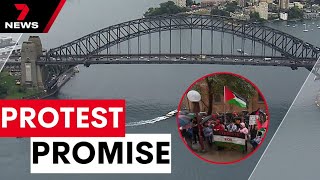 Judge still to decide whether planned pro-Palestine protest on Harbour Bridge can go ahead | 7NEWS