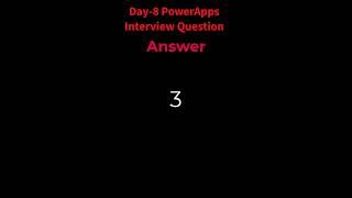 Day 8 powerapps interview question Major components in powerapps #shorts #shortvideos #powerapps