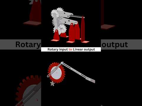Rotary Input to Linear Output ✅ Mechanical Mechanism 3D Cad Design #ddesignhub #3dmodeling #cad