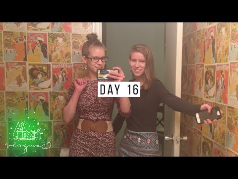 Day 16 - Vlogmas 2017 | Christmas Party & White Elephant | Danica & Victoria