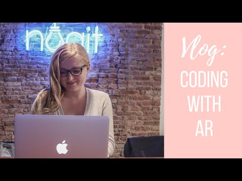 Coding some AR using Javascript with other women in Singapore VLOG! #WomenWhoCode