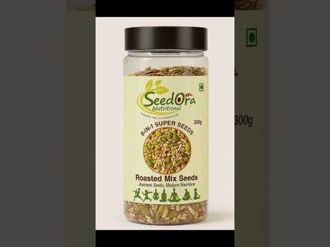 Seedora 6-in-1 Super Seeds 🌱 | One Spoon = Full Nutrition | Healthy Snack India #seedora #trending