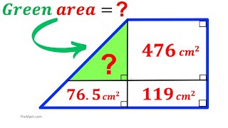 Can you find area of the Green shaded Triangle? | (Trapezoid) | #math #maths | #geometry