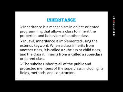 Inheritance in java