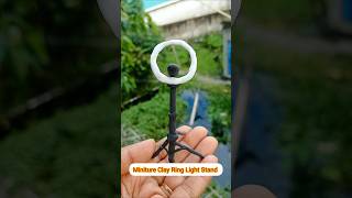 Clay Miniture Ring Light Stand making tutorial. #claycraft #diy #miniture #diy #clayvideos #shorts